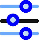 Image showing blue color icons - Georgia Test Prep
