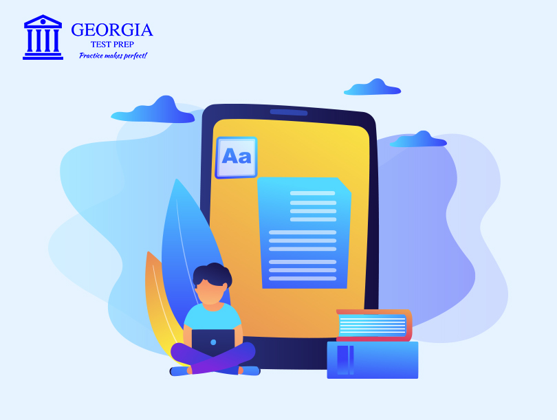 Graphical image of learning kids-Georgia test prep